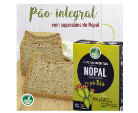 Pão integral com superalimento Nopal